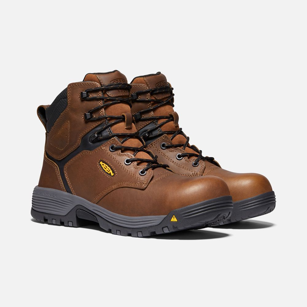 Keen Trekking Bot Erkek Kahverengi - Chicago 6\" Esd (Carbon-Fiber Toe) - Türkiye GFEU39708